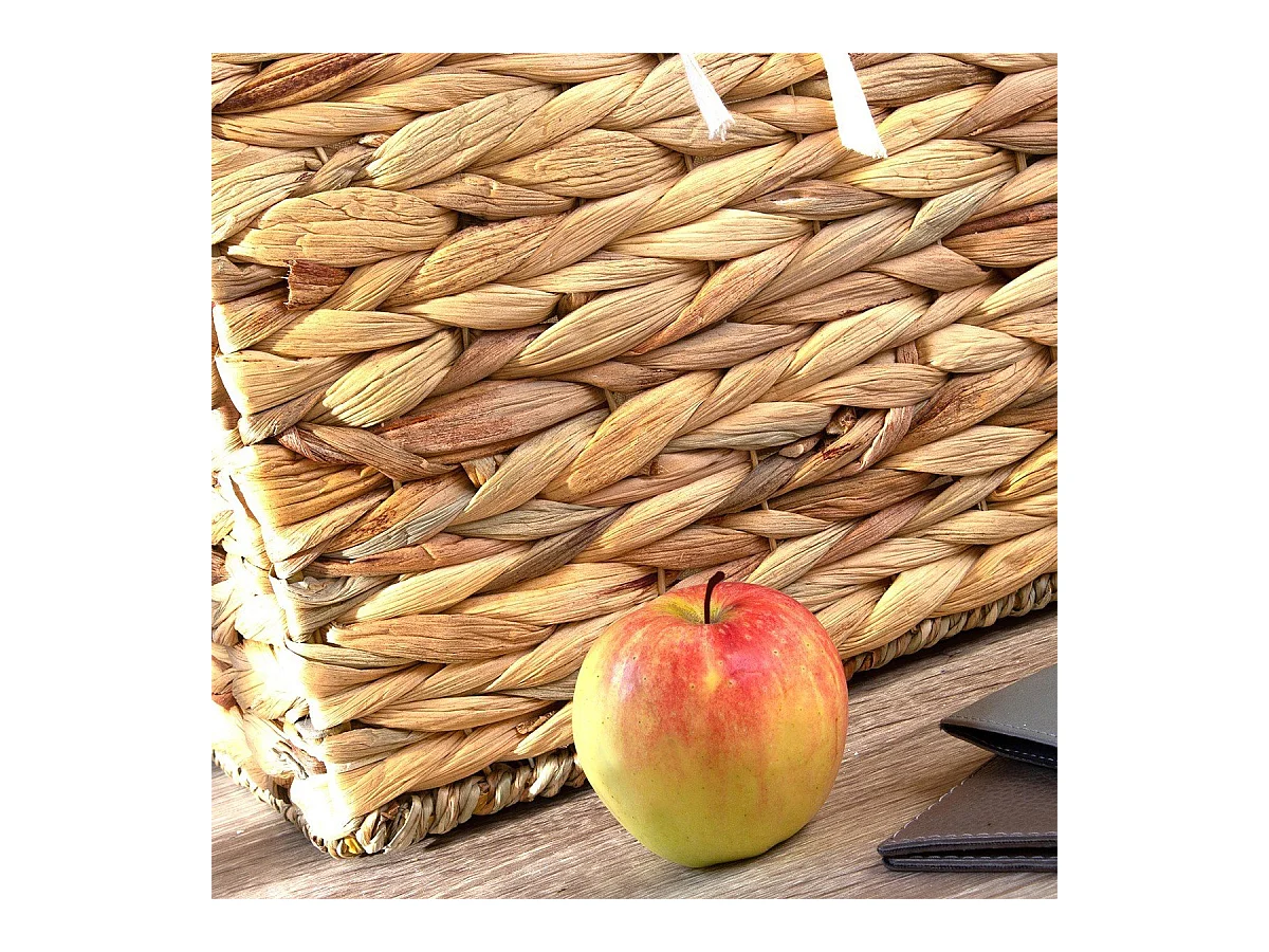 Caja de almacenaje de jacinto de agua - 28 x 28 x 28 cm