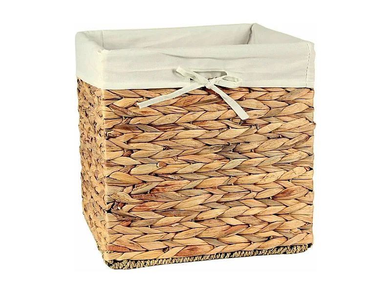 Caja de almacenaje de jacinto de agua - 28 x 28 x 28 cm