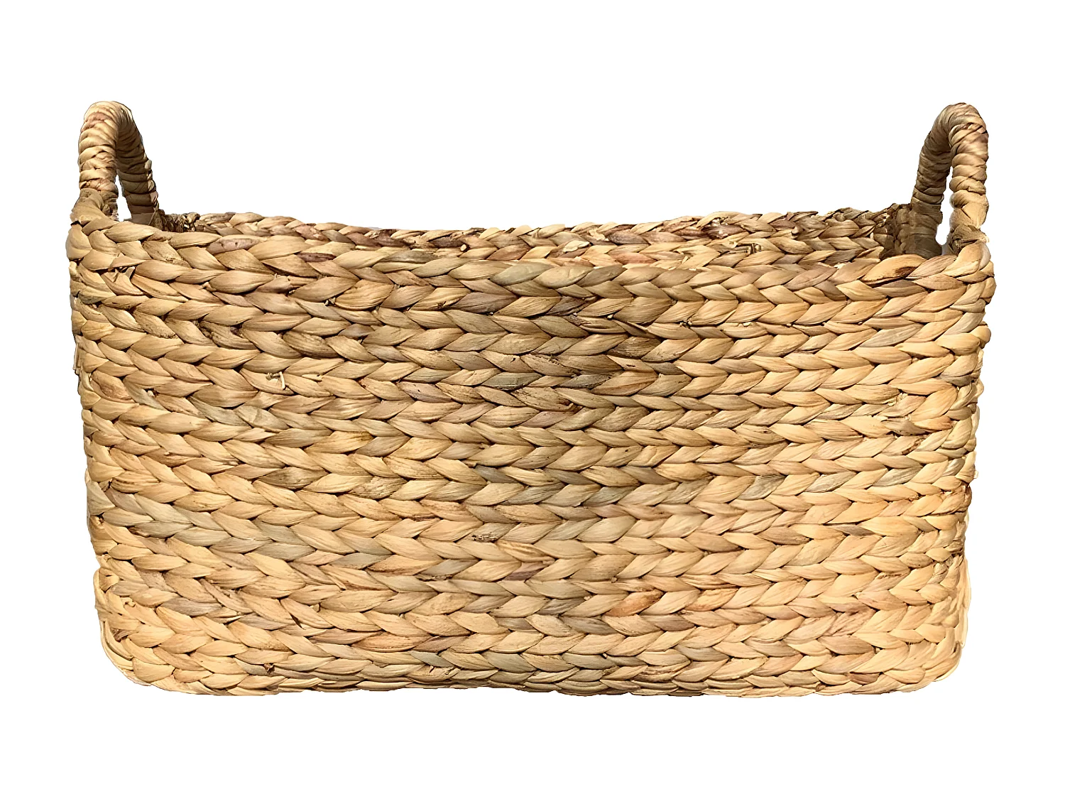 Waterhyacint mand met handvaten - Hoogte 27 cm