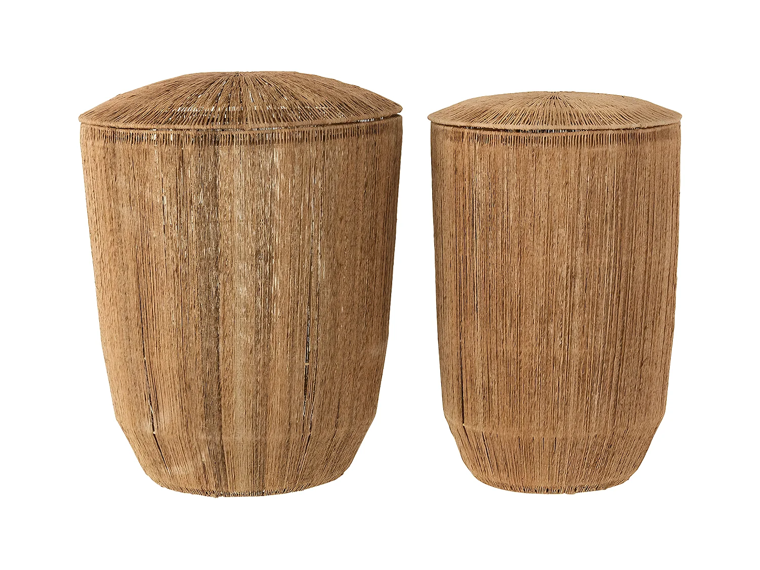 Set 2 Paniers Allongés en Jute Naturel - DANTYA