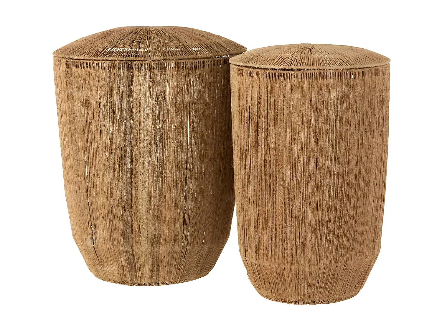 Set 2 Paniers Allongés en Jute Naturel - DANTYA