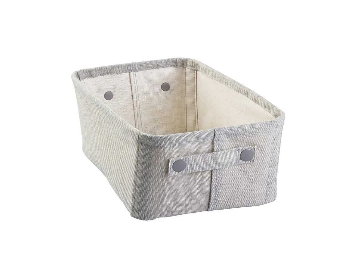 Cesta de almacenamiento rectangular 22x34cm de papel trenzado