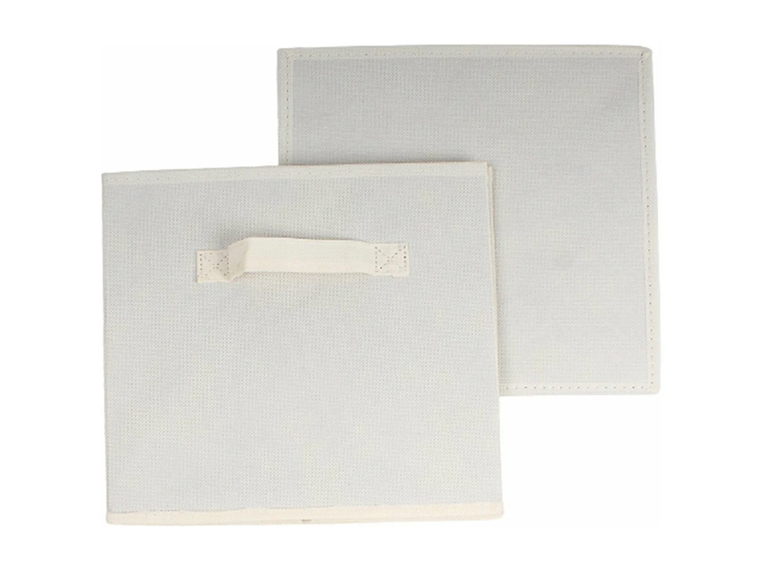 Caja de almacenaje de tela no tejida 28 x 28 cm - Pack de 2