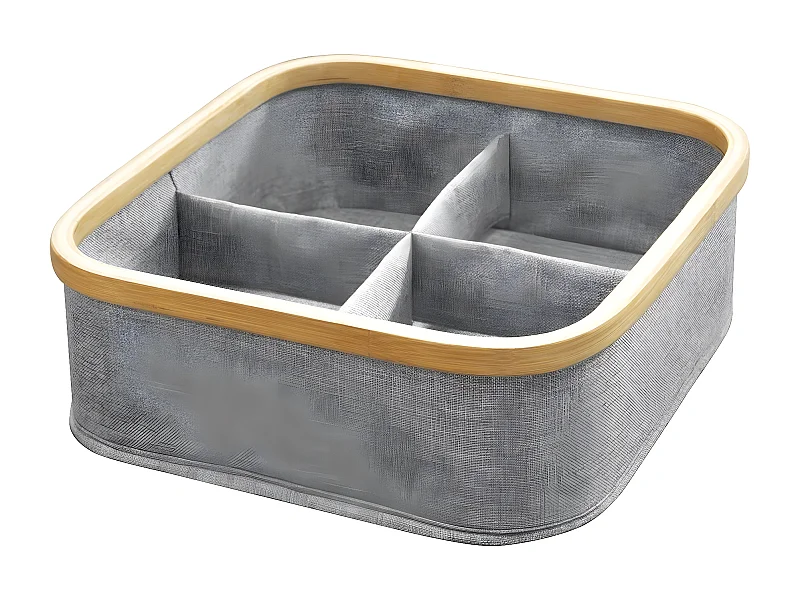 Korbrahmen Bambus 4 Fächer