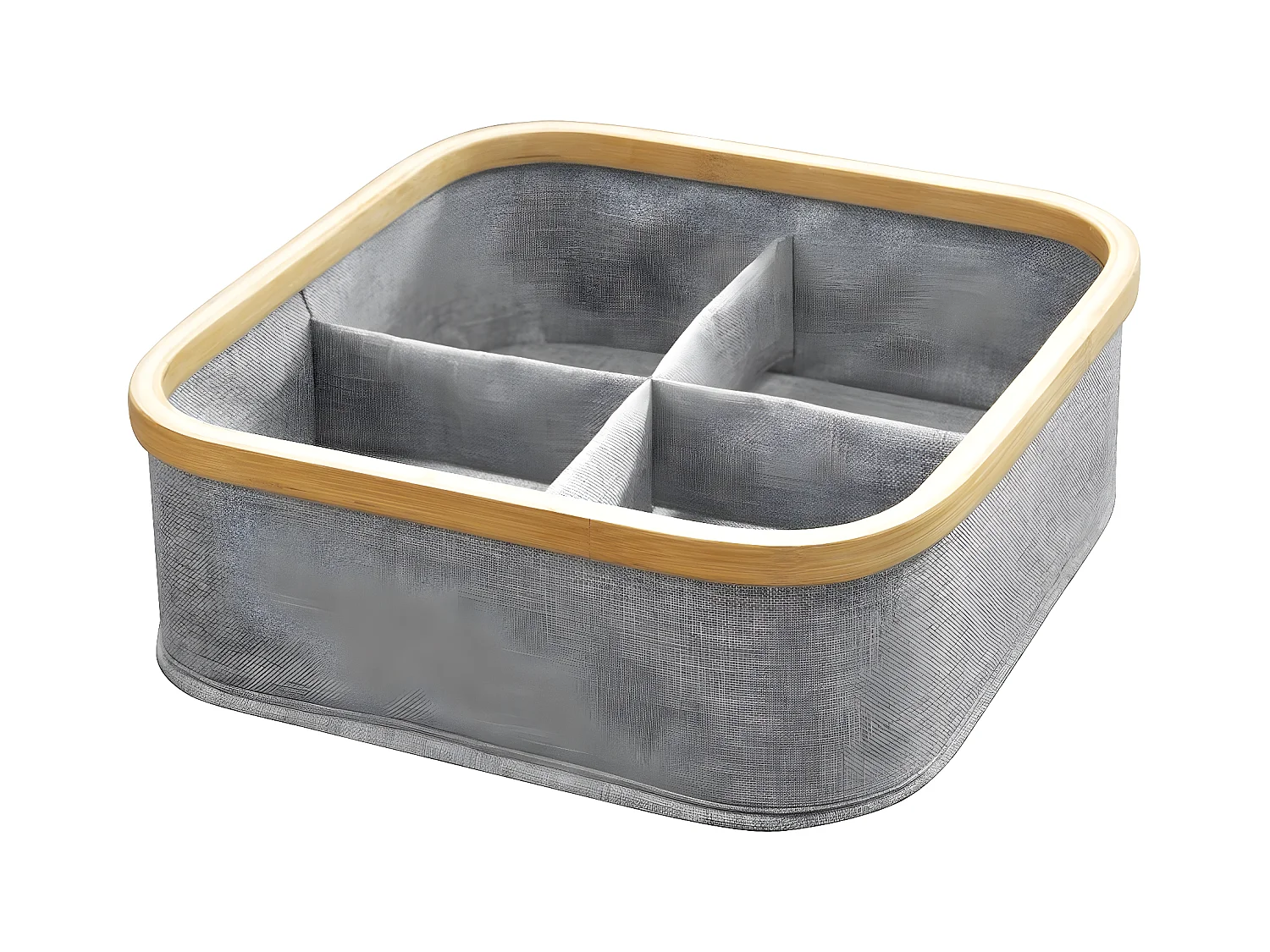 Panier cadre bambou 4 compartiments
