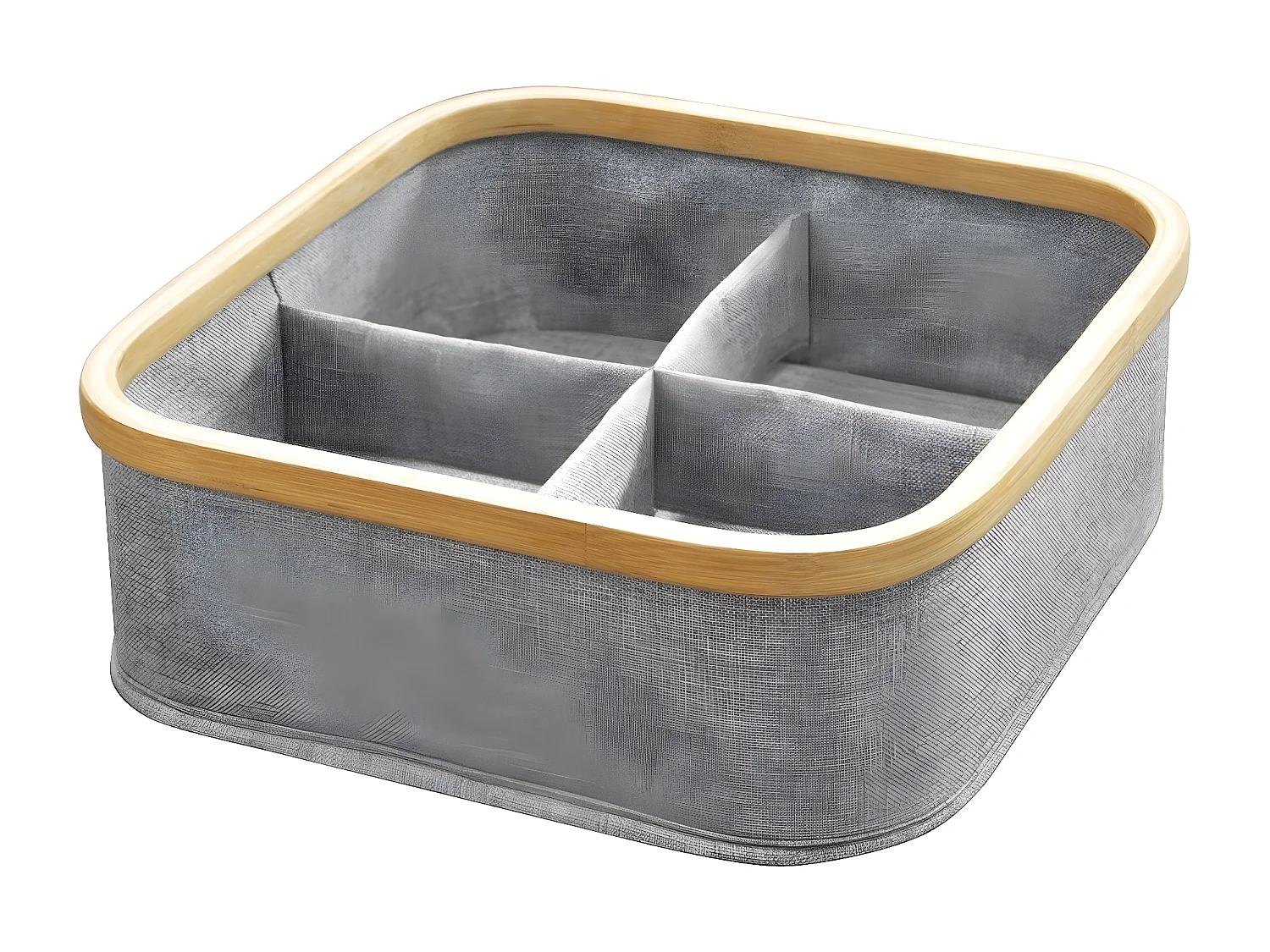 Panier cadre bambou 4 compartiments