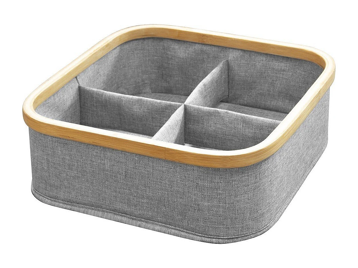 Cesta marco bambú 4 compartimentos