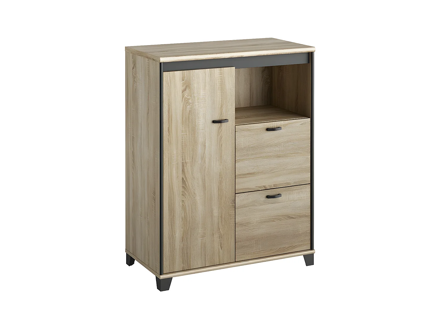 Meuble Rangement 1 porte 2 tiroirs Mambo - Fabrication Française