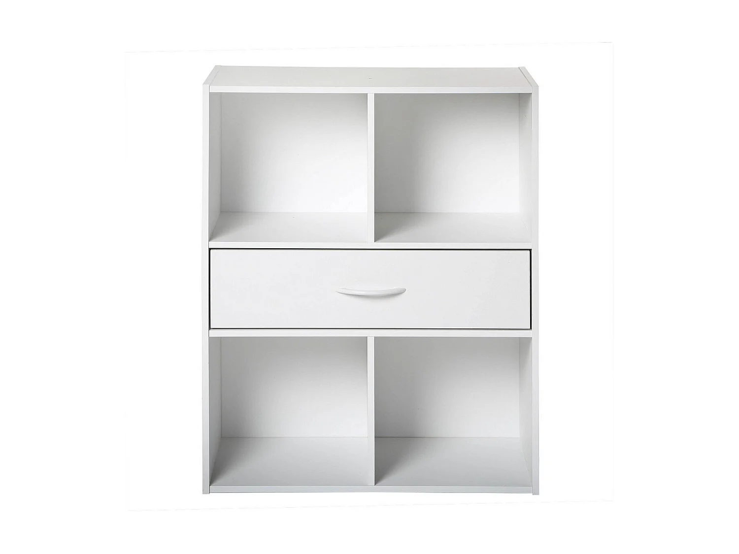 Aufbewahrungsregal 4 Fächer mit einer Schublade