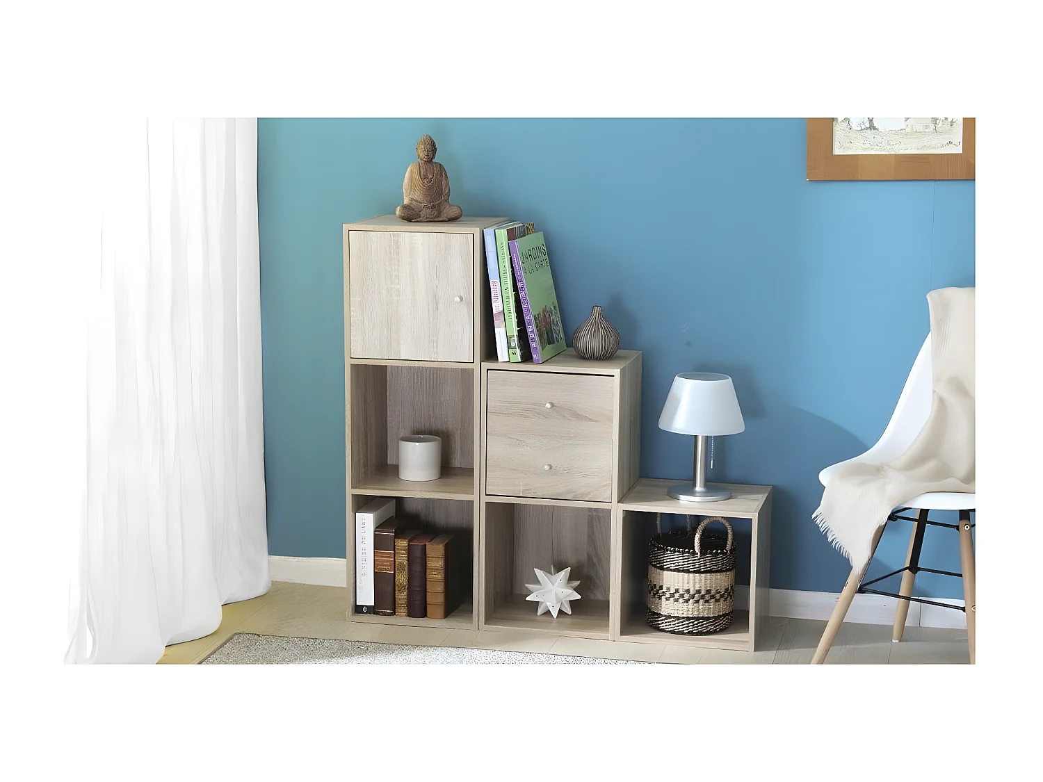 Meuble 1 case avec fond 32 x 30 x 32 cm