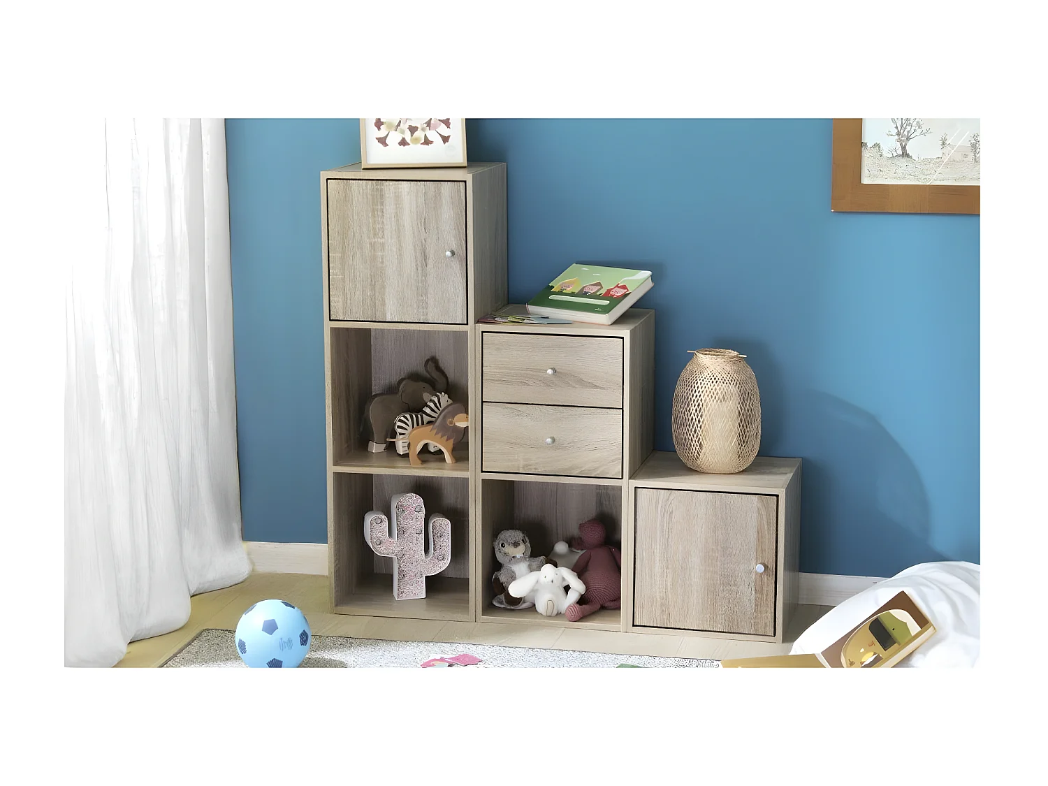 Meuble 1 case avec fond 32 x 30 x 32 cm