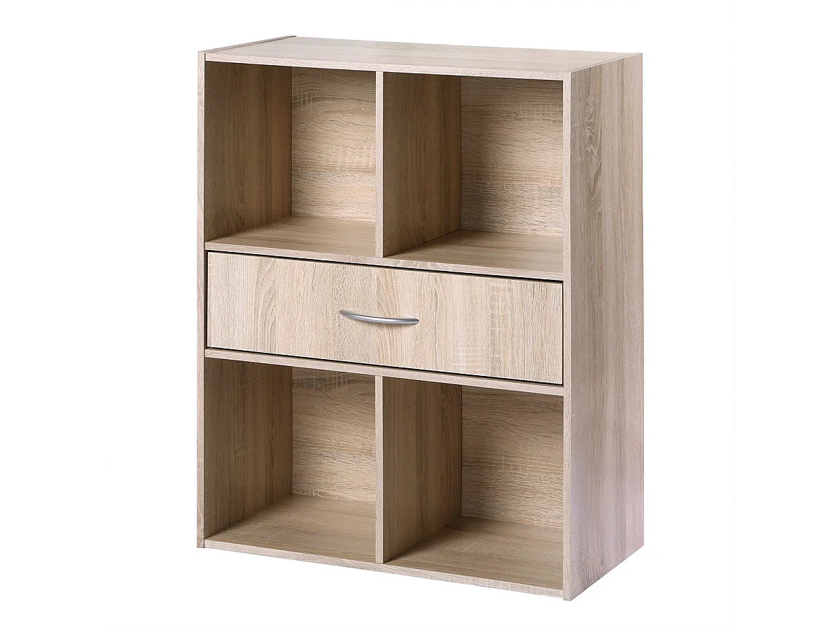 Etagère de rangement 4 casiers avec un tiroir