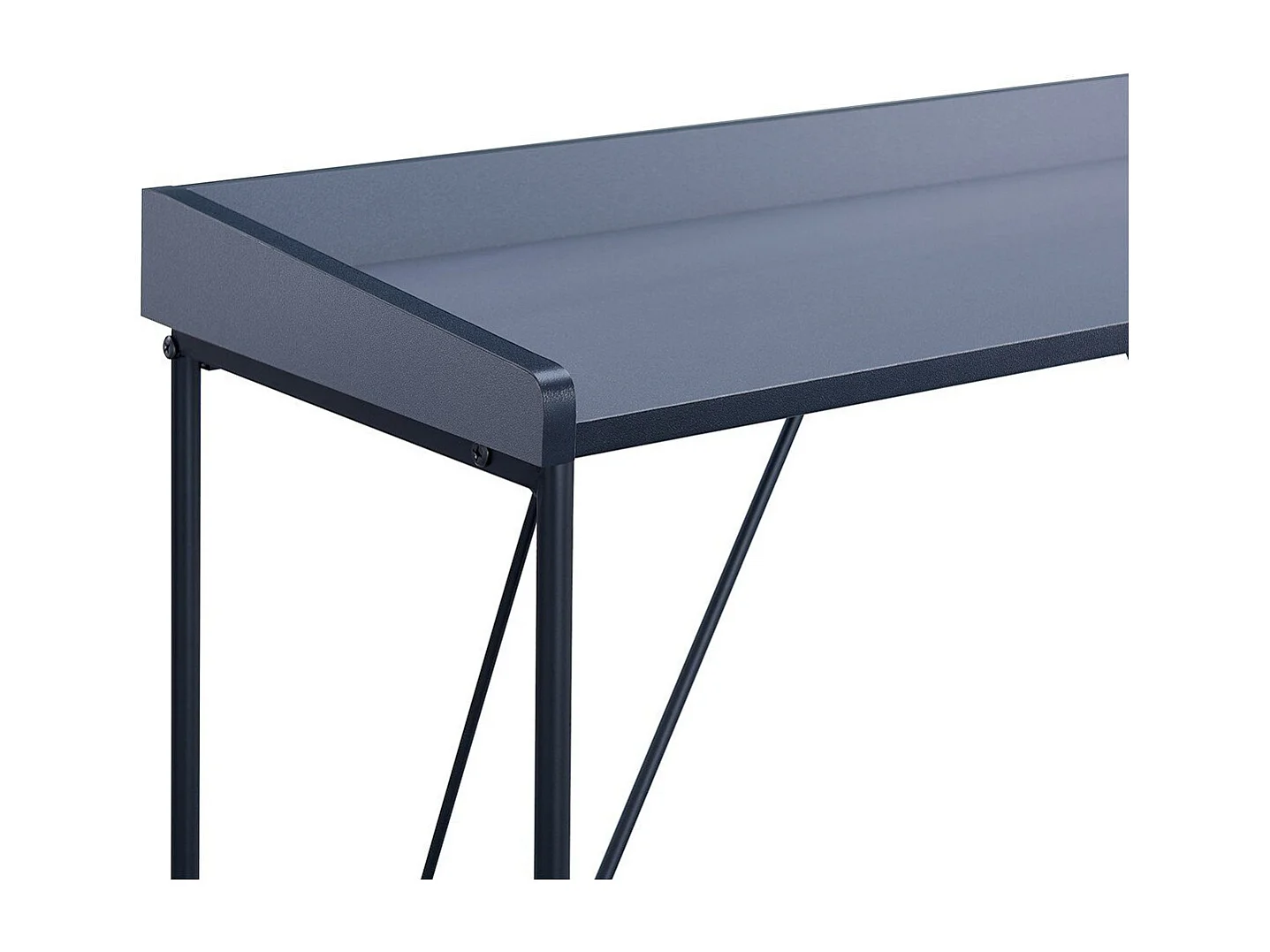 Konsola z czarną strukturą i szarym blatem - dł. 100 cm