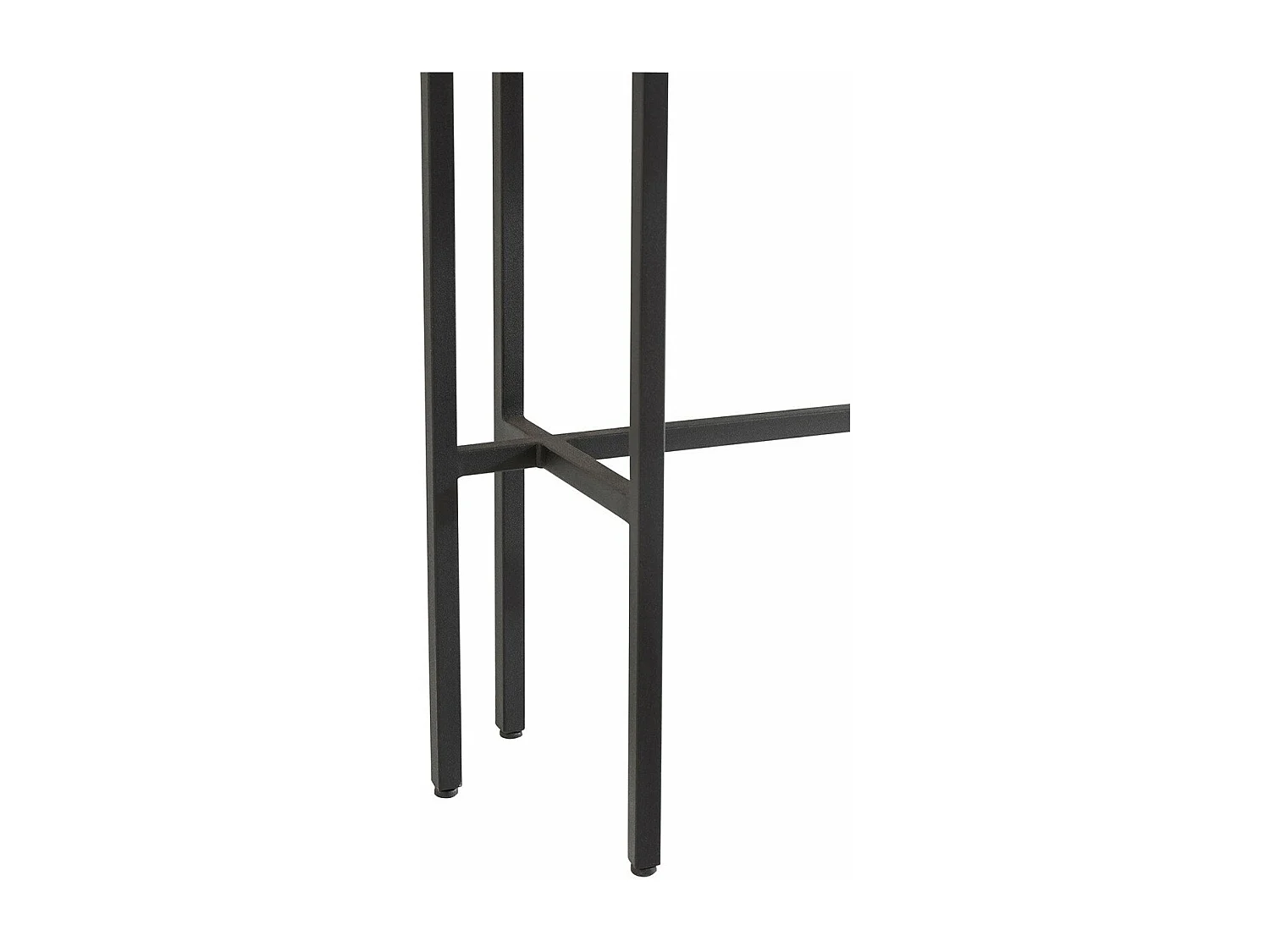 Console marmer wit en zwart metaal Gamo L 110 cm