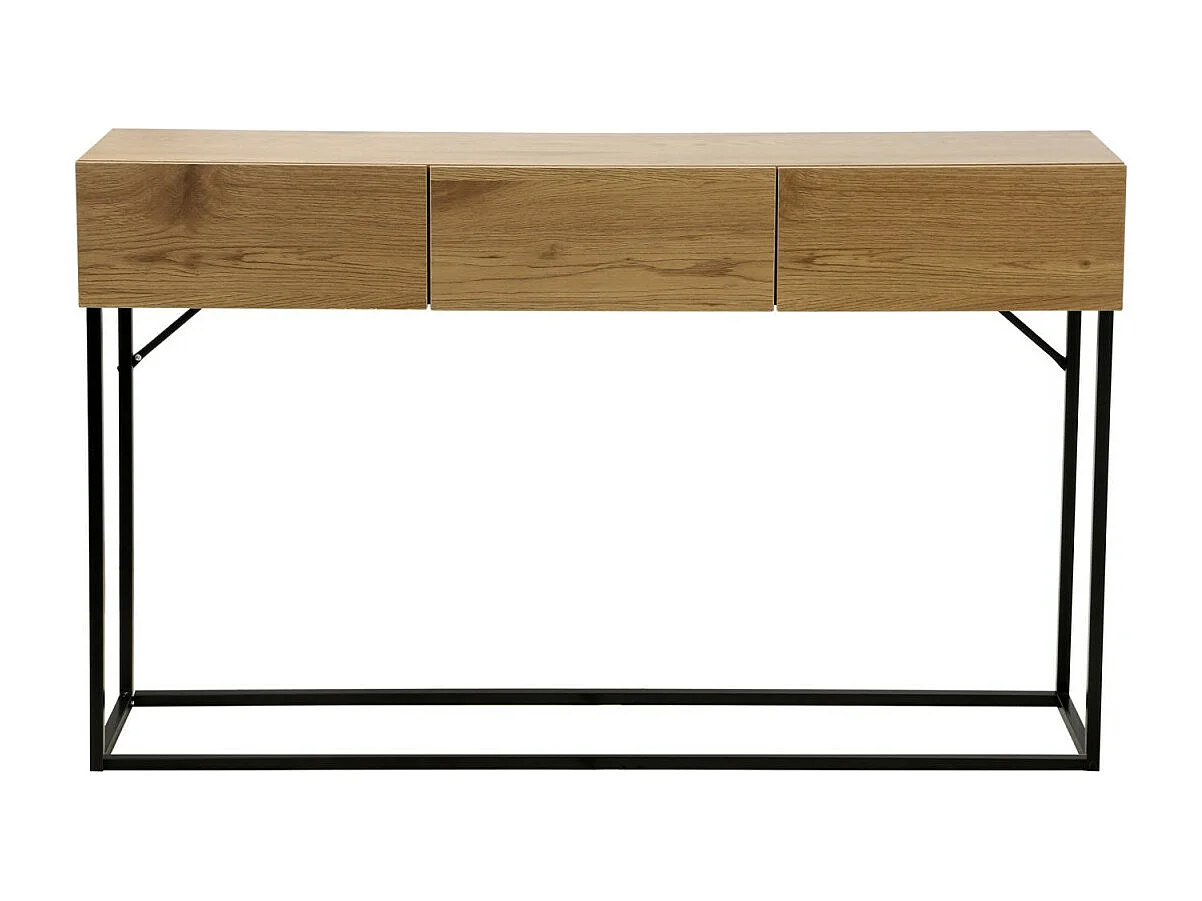 Konsole mit 3 Schubladen in Eiche Dekor L120cm