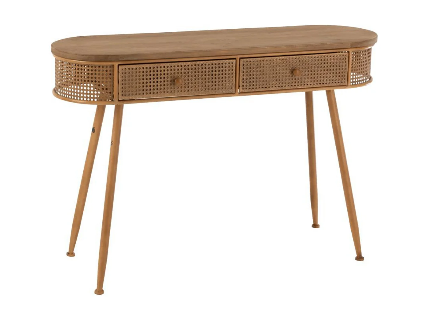 Console d'Entrée 2 Tiroirs en Bois - L120,5 cm