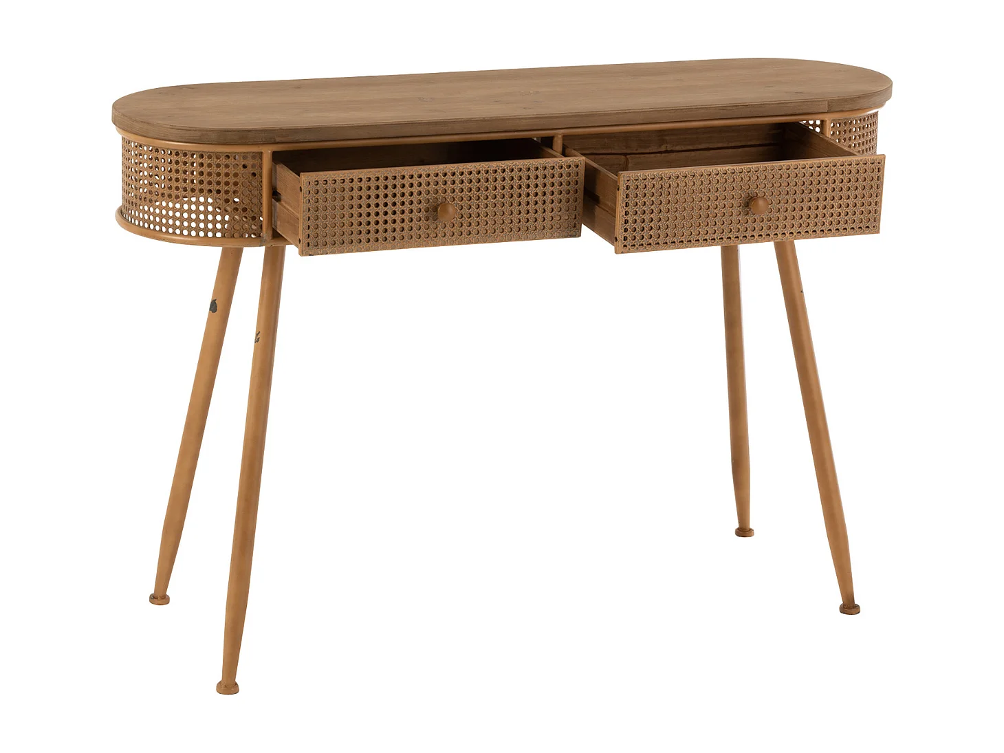 Console d'Entrée 2 Tiroirs en Bois - L120,5 cm