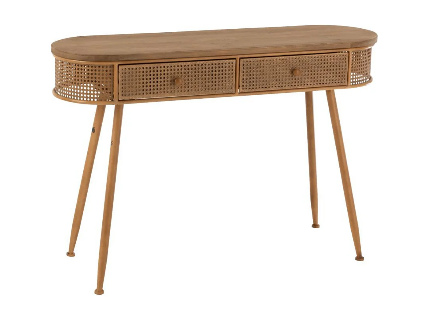 Console d'Entrée 2 Tiroirs en Bois - L120,5 cm