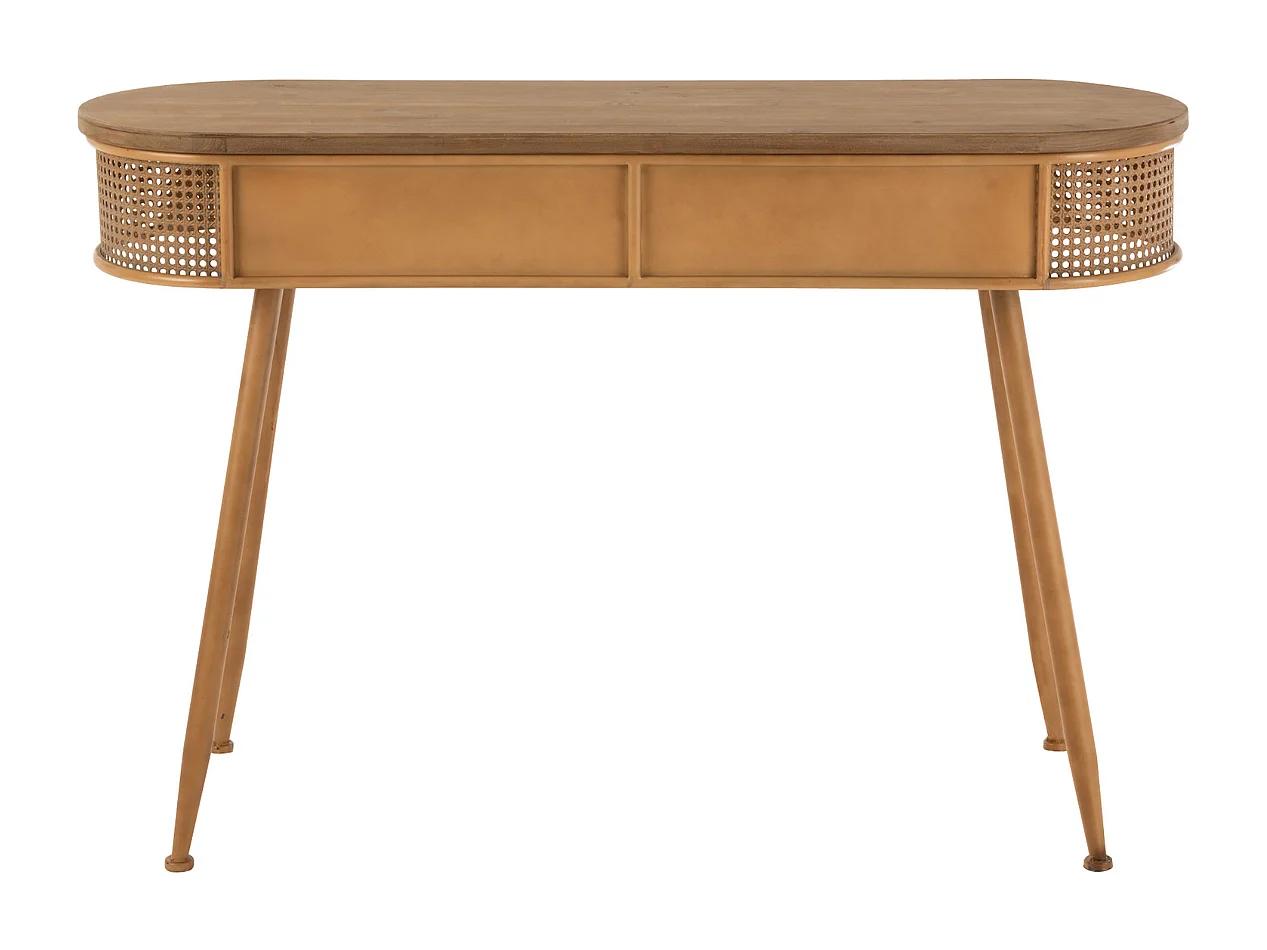 Console d'Entrée 2 Tiroirs en Bois - L120,5 cm