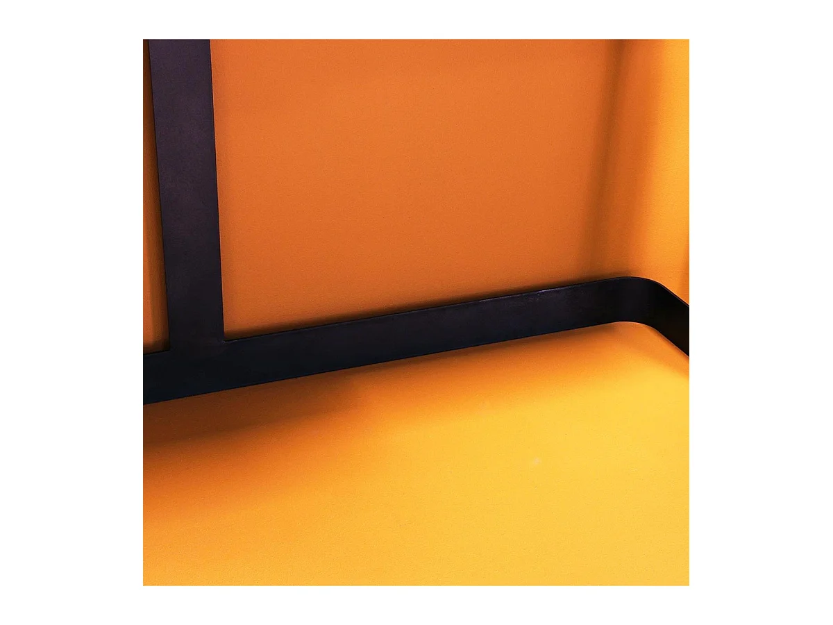 Console d'entrée en métal et chêne véritable