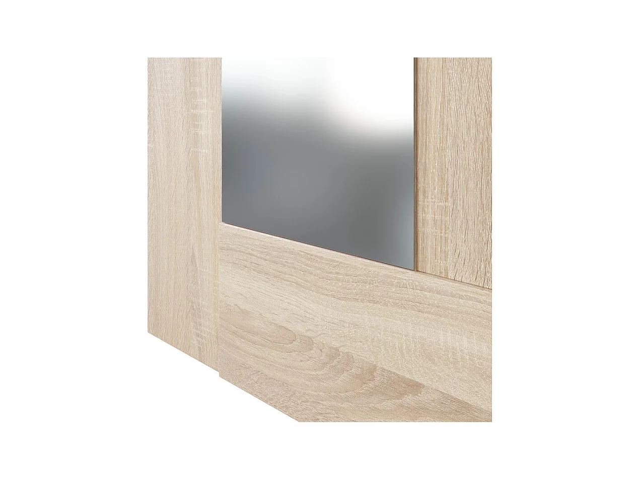 Eingangskonsole mit Spiegel Oxys - Kanadische Eiche - Modernes Design - Hergestellt in Spanien
