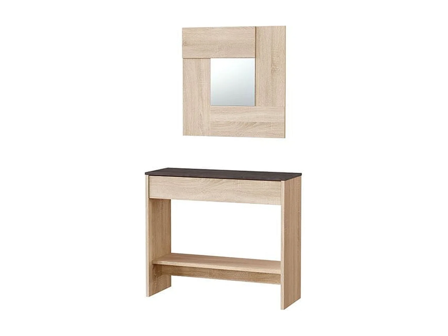 Console met spiegel Oxys - L92 cm