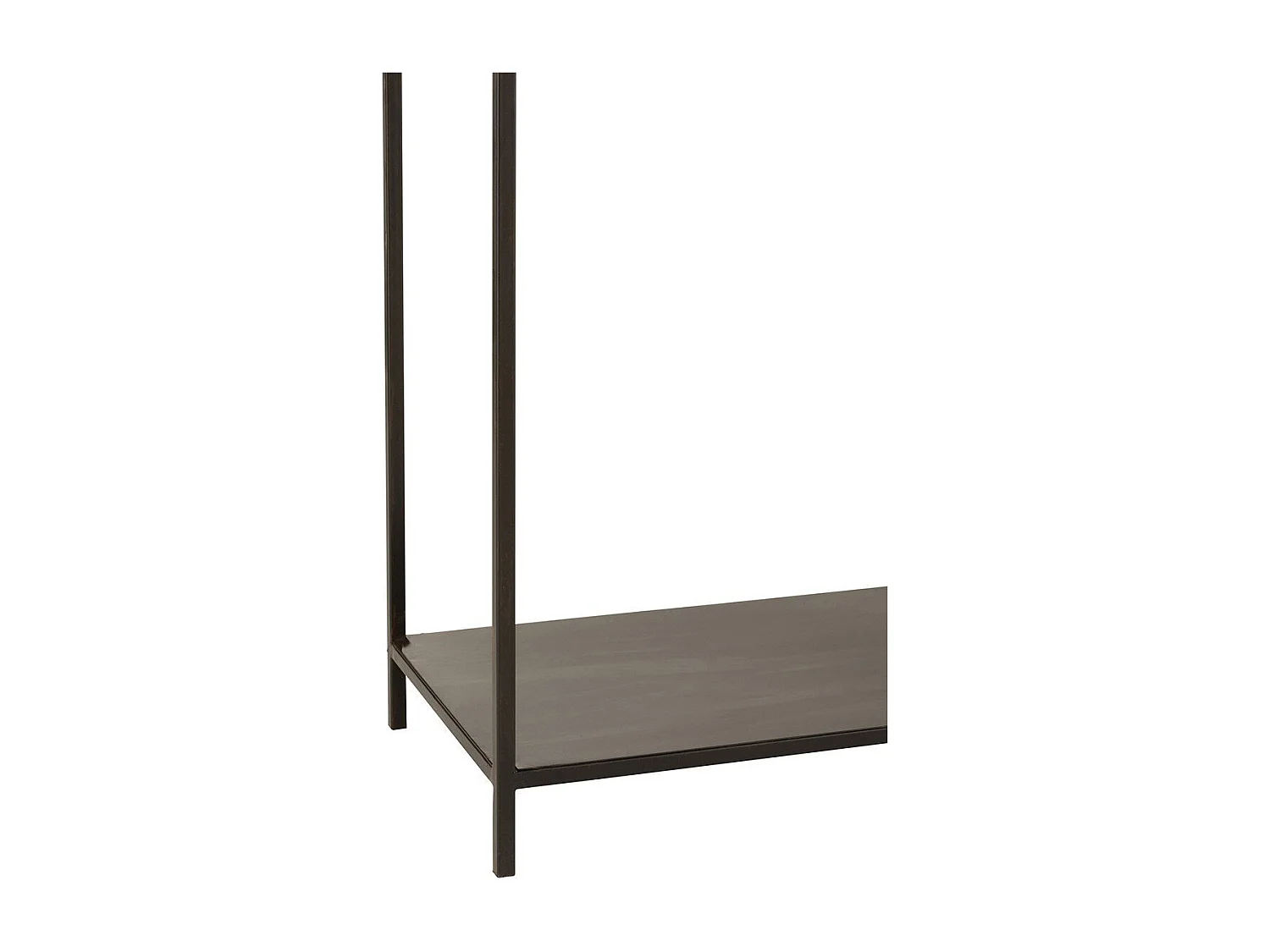 Console niveaux asymétriques en métal noir