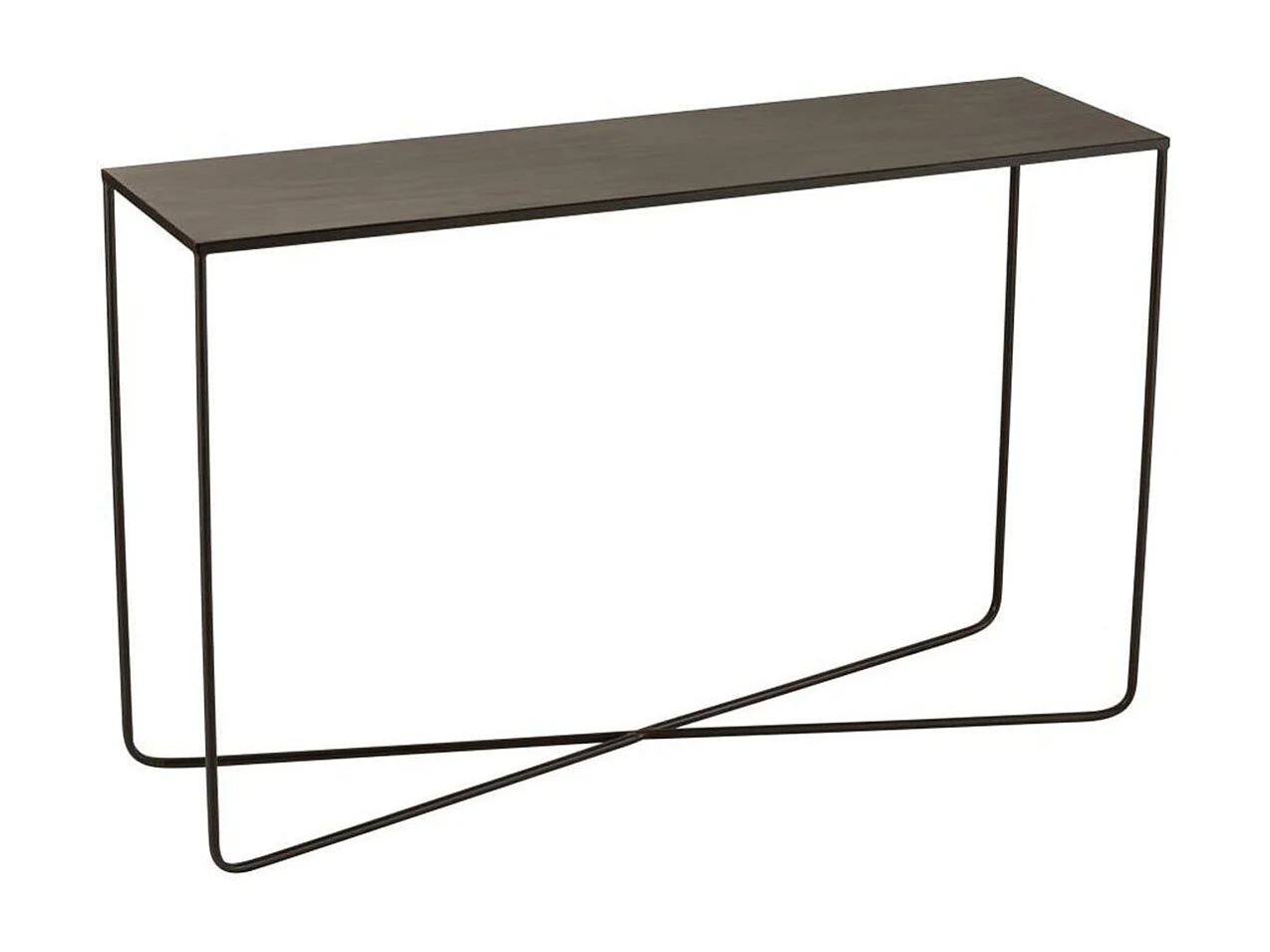 Console d'entrée pieds croisés en métal