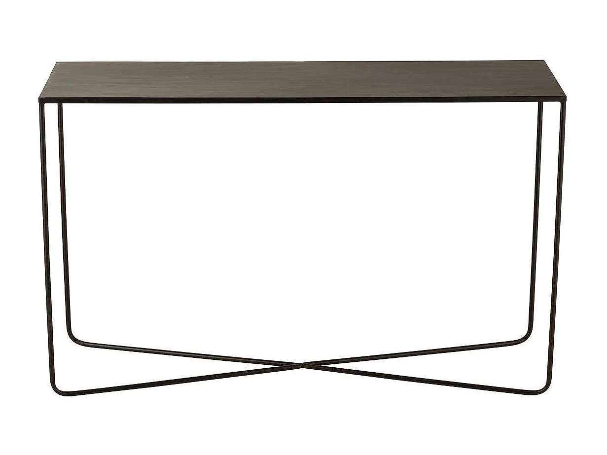 Console d'entrée pieds croisés en métal