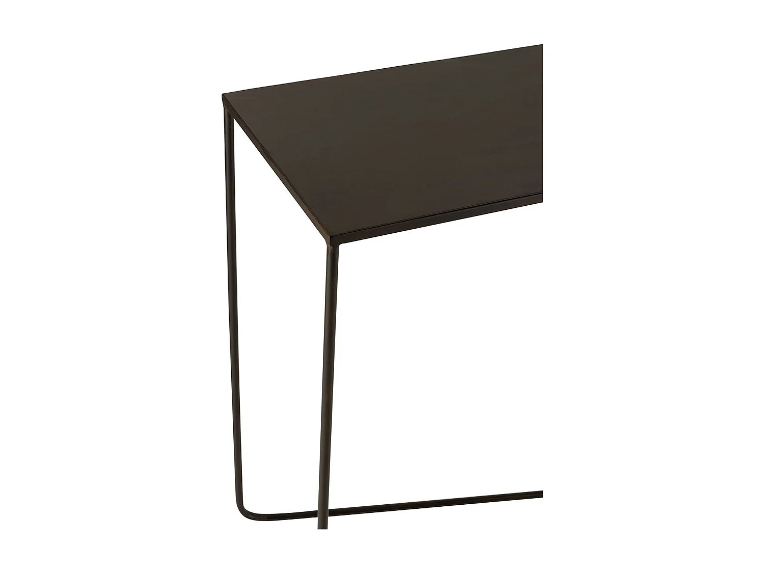 Console d'entrée pieds croisés en métal