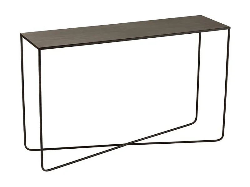 Console d'entrée pieds croisés en métal