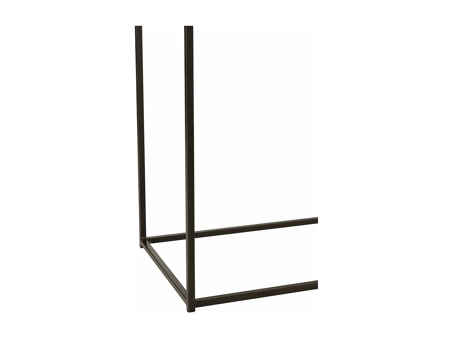 Console filaire rectangulaire métal noir