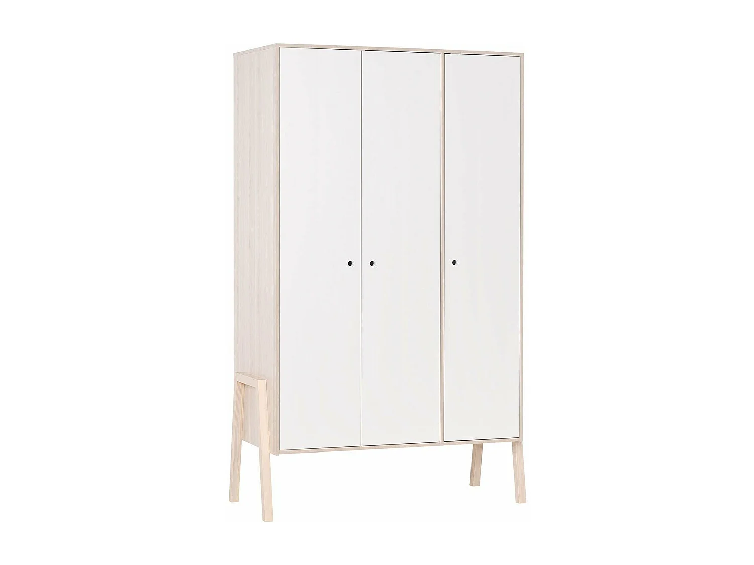 Schrank, mit 3 Türen, 5 Regale und 1 Kleiderstange - SPOT