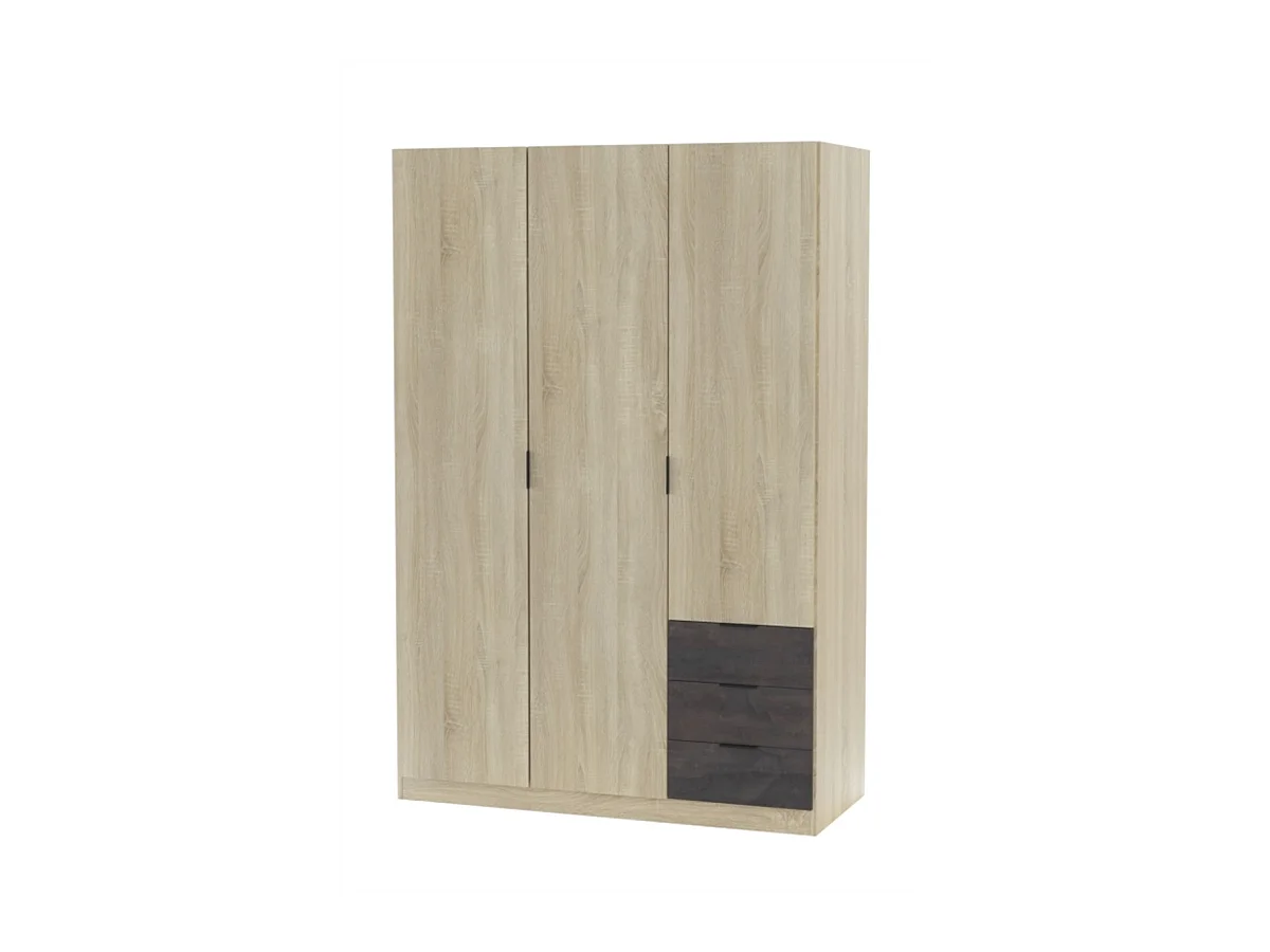 Armoire 3 portes + 3 tiroirs L121 x H180 cm