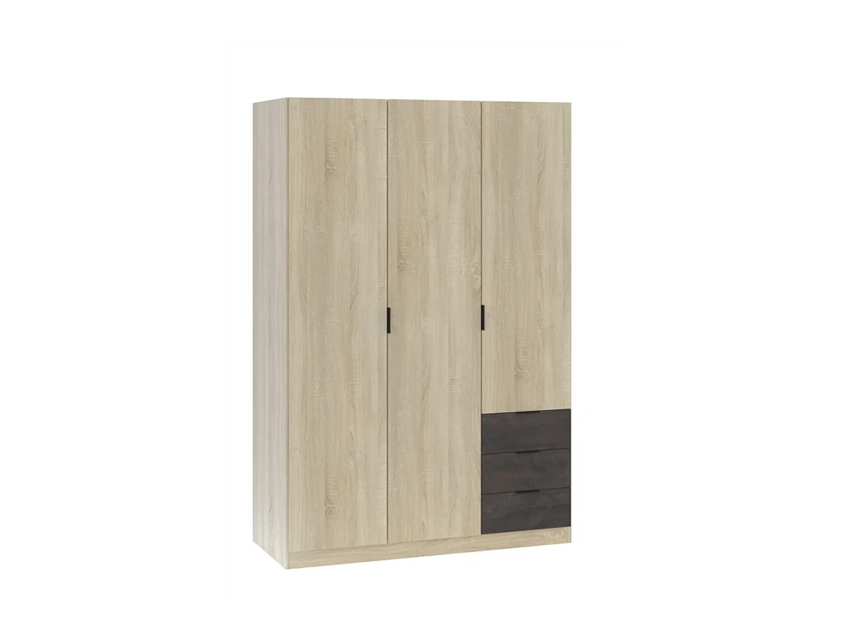 Armoire 3 portes + 3 tiroirs L121 x H180 cm