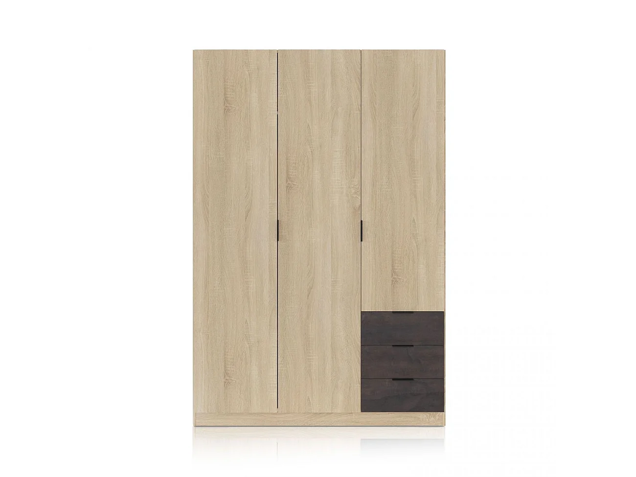 Armoire 3 portes + 3 tiroirs L121 x H180 cm
