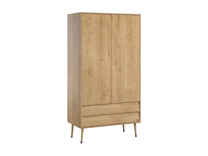 Armoire 2 Portes 2 Tiroirs L100 x H191 cm - Bosque
