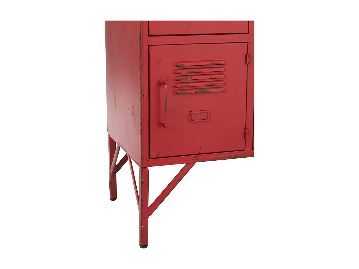 Armoire 9 Portes en Métal Rouge