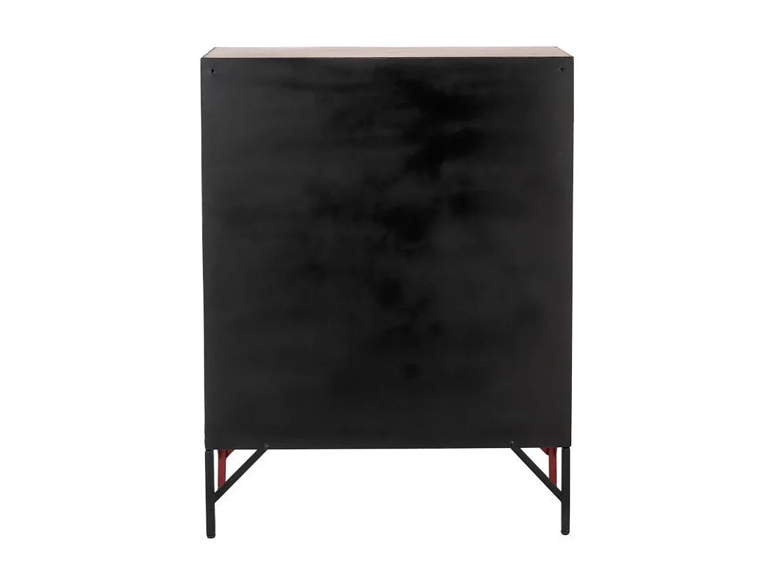 Armoire 9 Portes en Métal Rouge