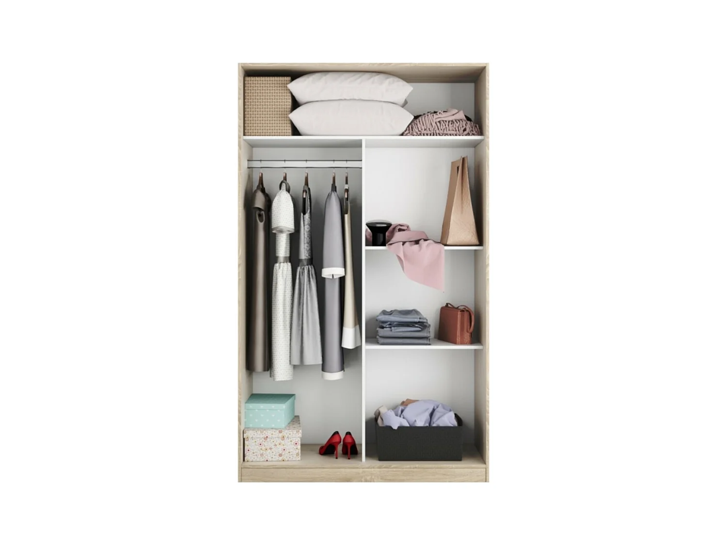 Armario de 2 puertas correderas Noon Plus