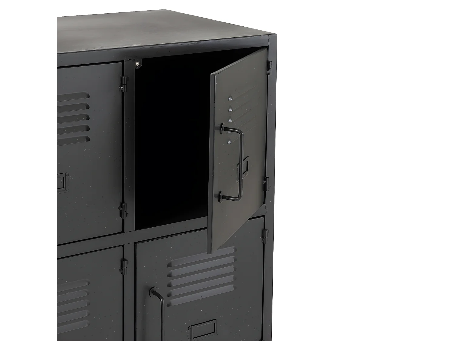 Armoire 9 Portes Métal Noir