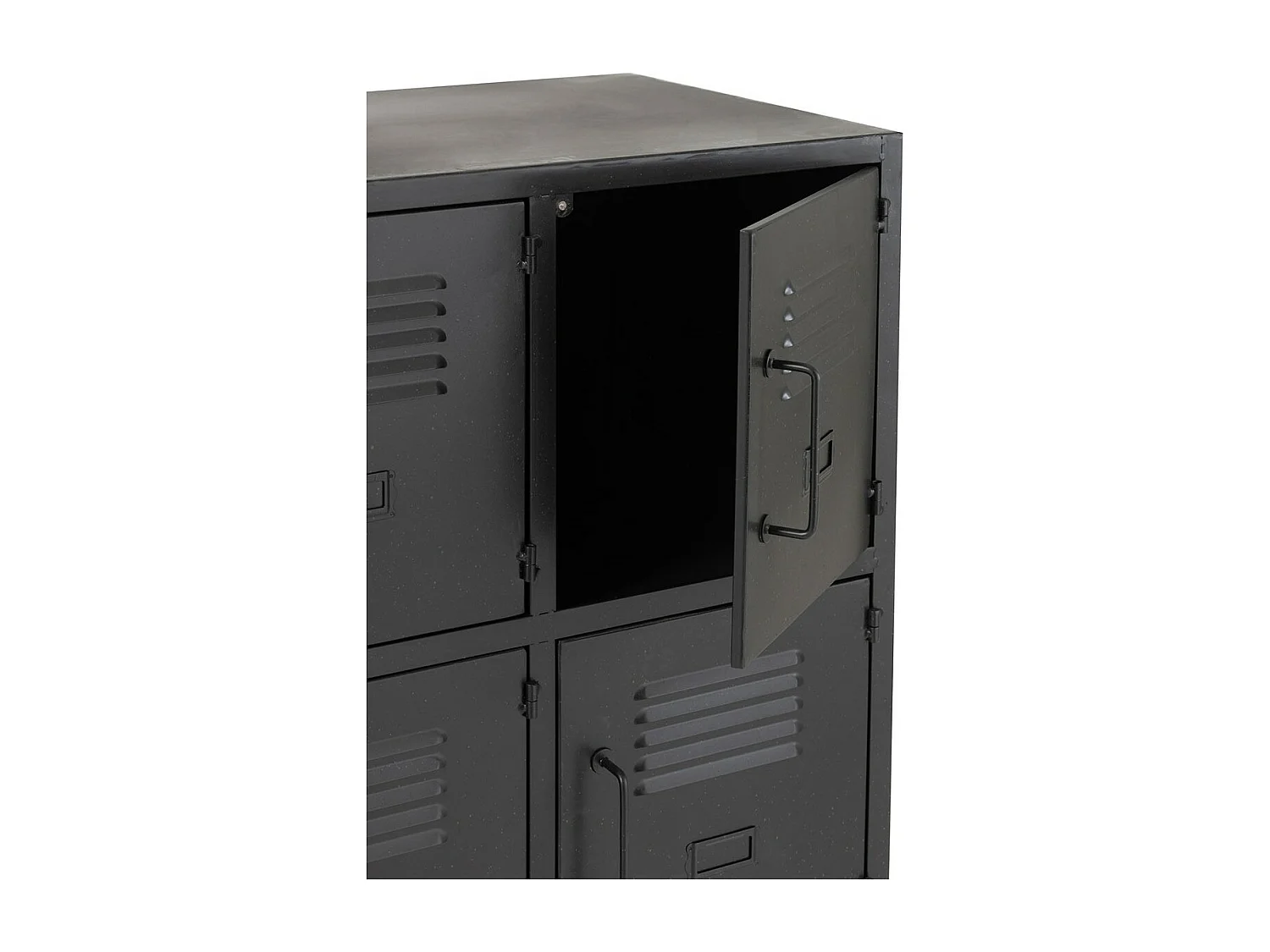 Armoire 9 Portes Métal Noir