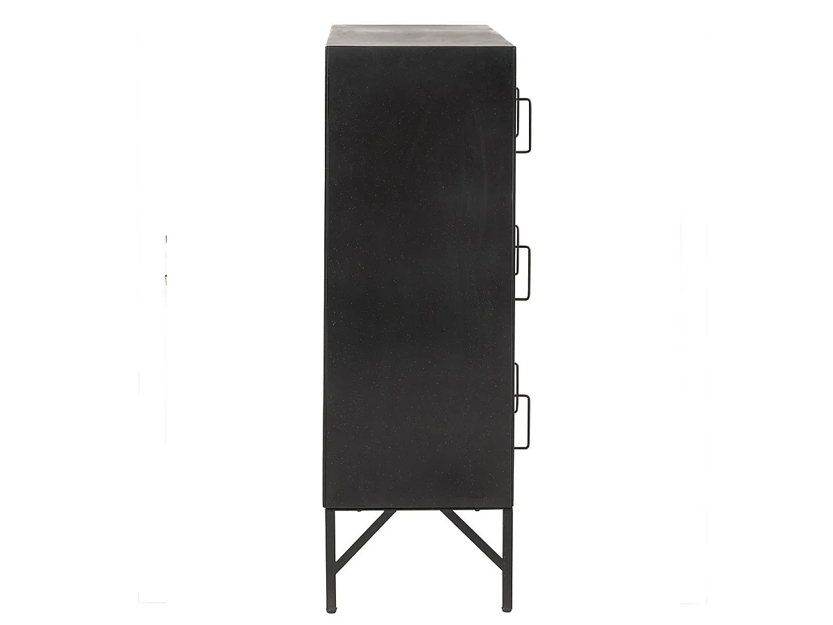 Armario 9 puertas metal negro