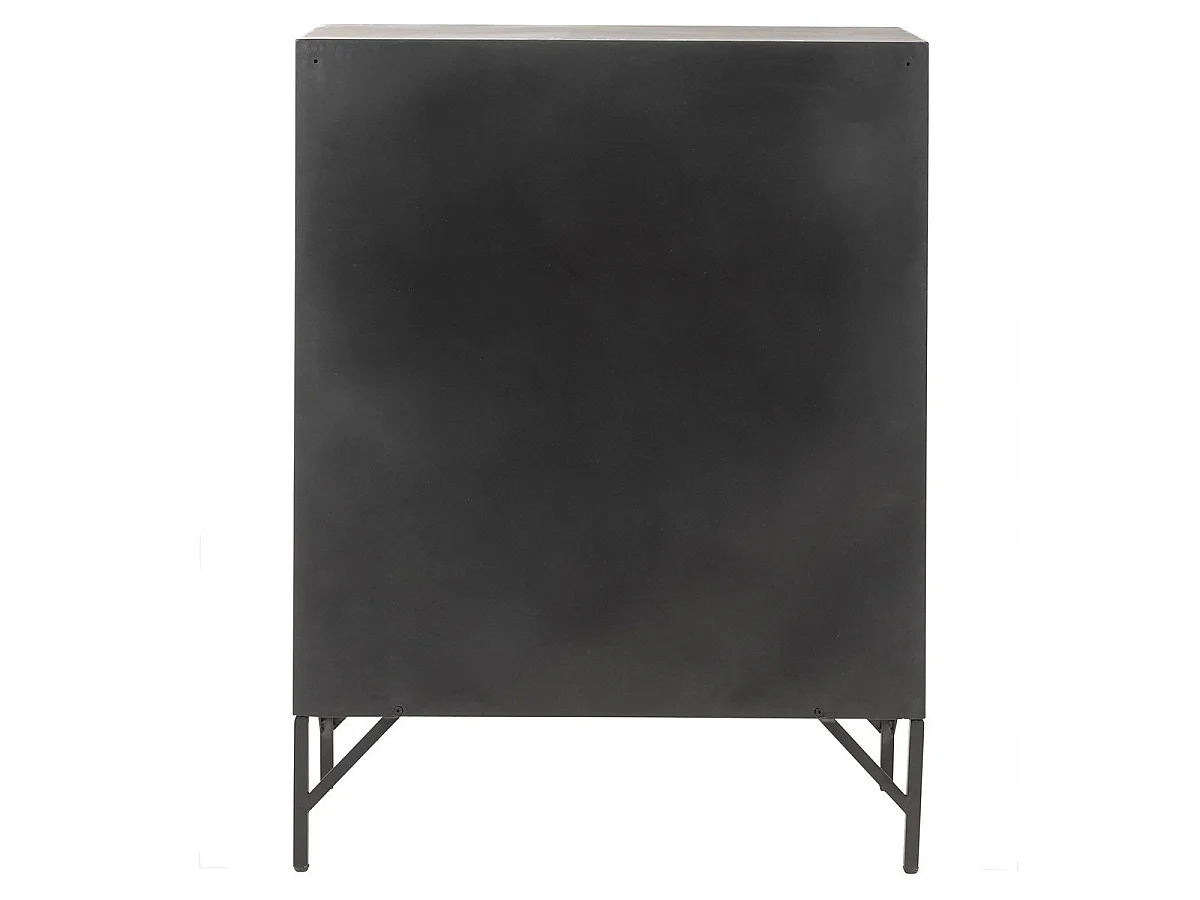 Armario 9 puertas metal negro
