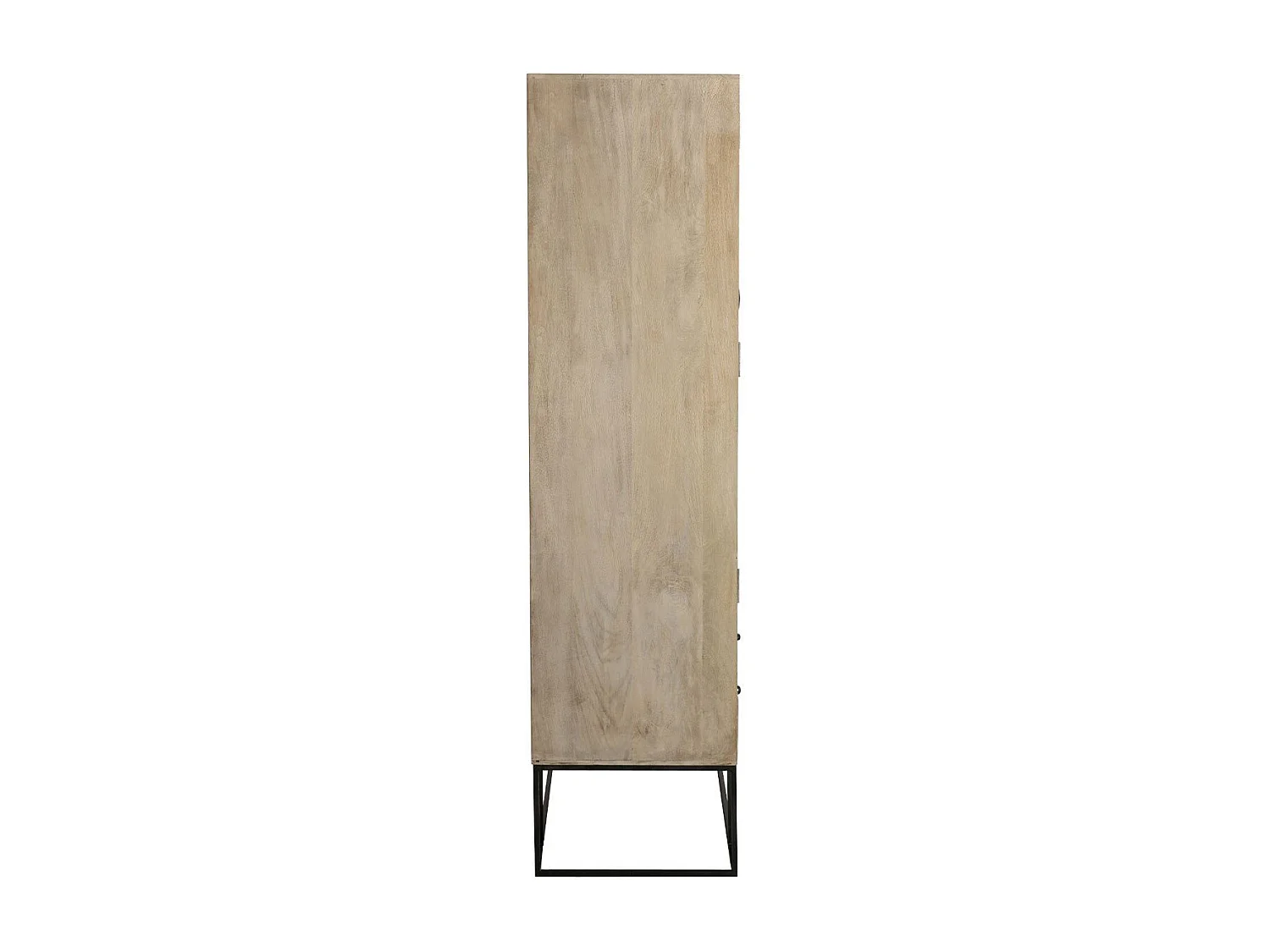 Armario de 3 puertas Azura de madera maciza de mango claro L 115 cm