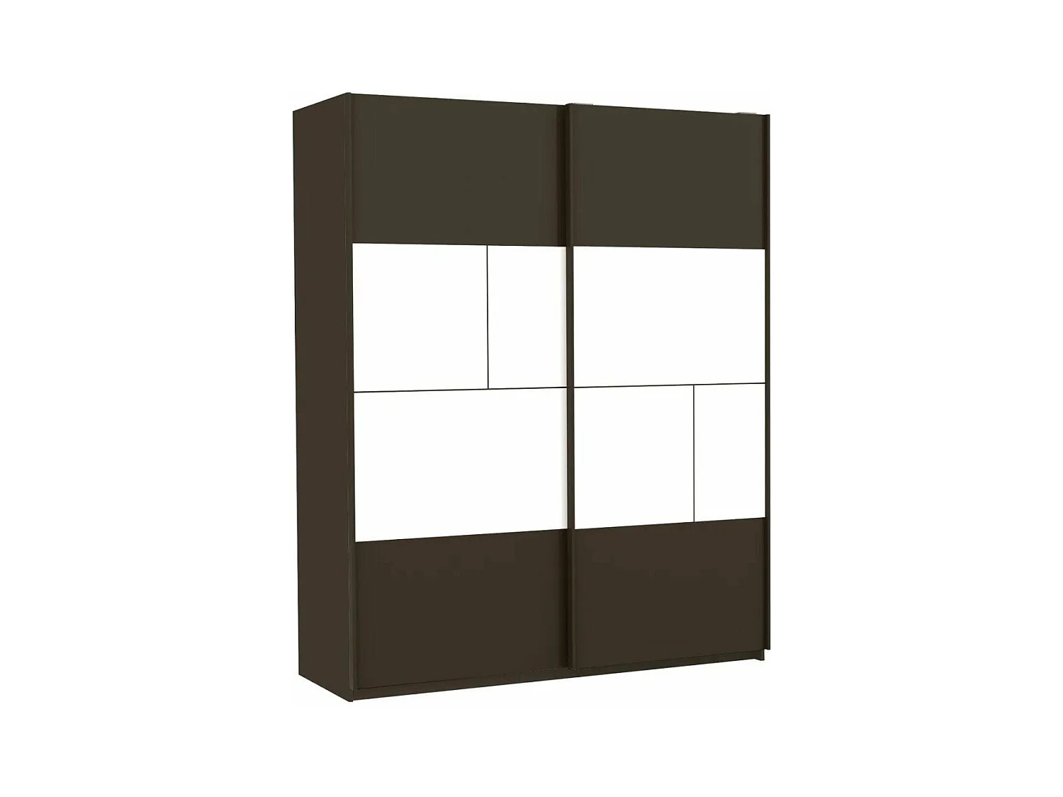 Dressing 2 portes coulissantes L180 x H215 cm - Prado