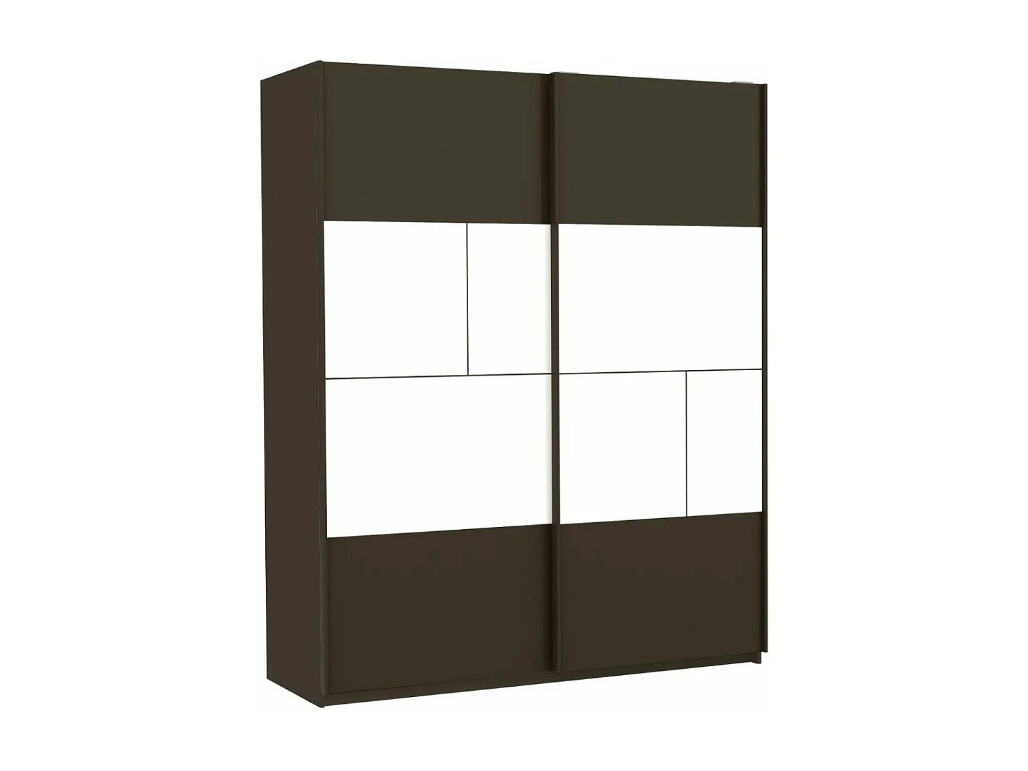 Dressing 2 portes coulissantes L180 x H215 cm - Prado