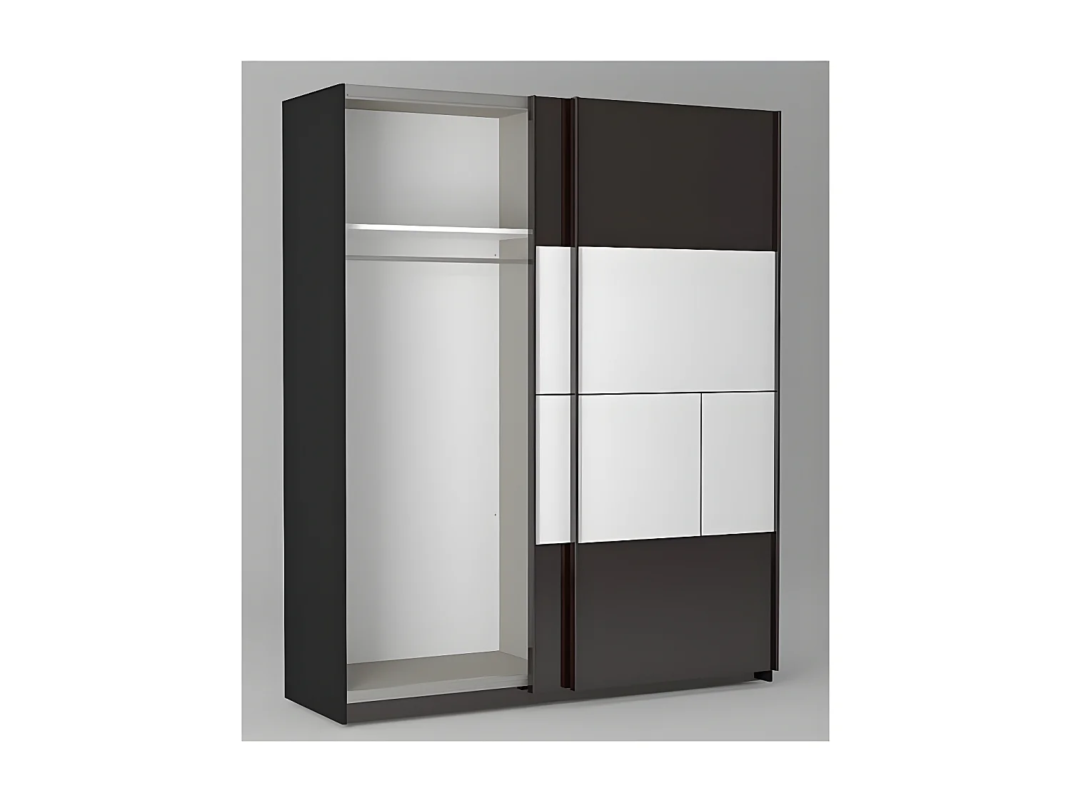 Dressing 2 portes coulissantes L180 x H215 cm - Prado