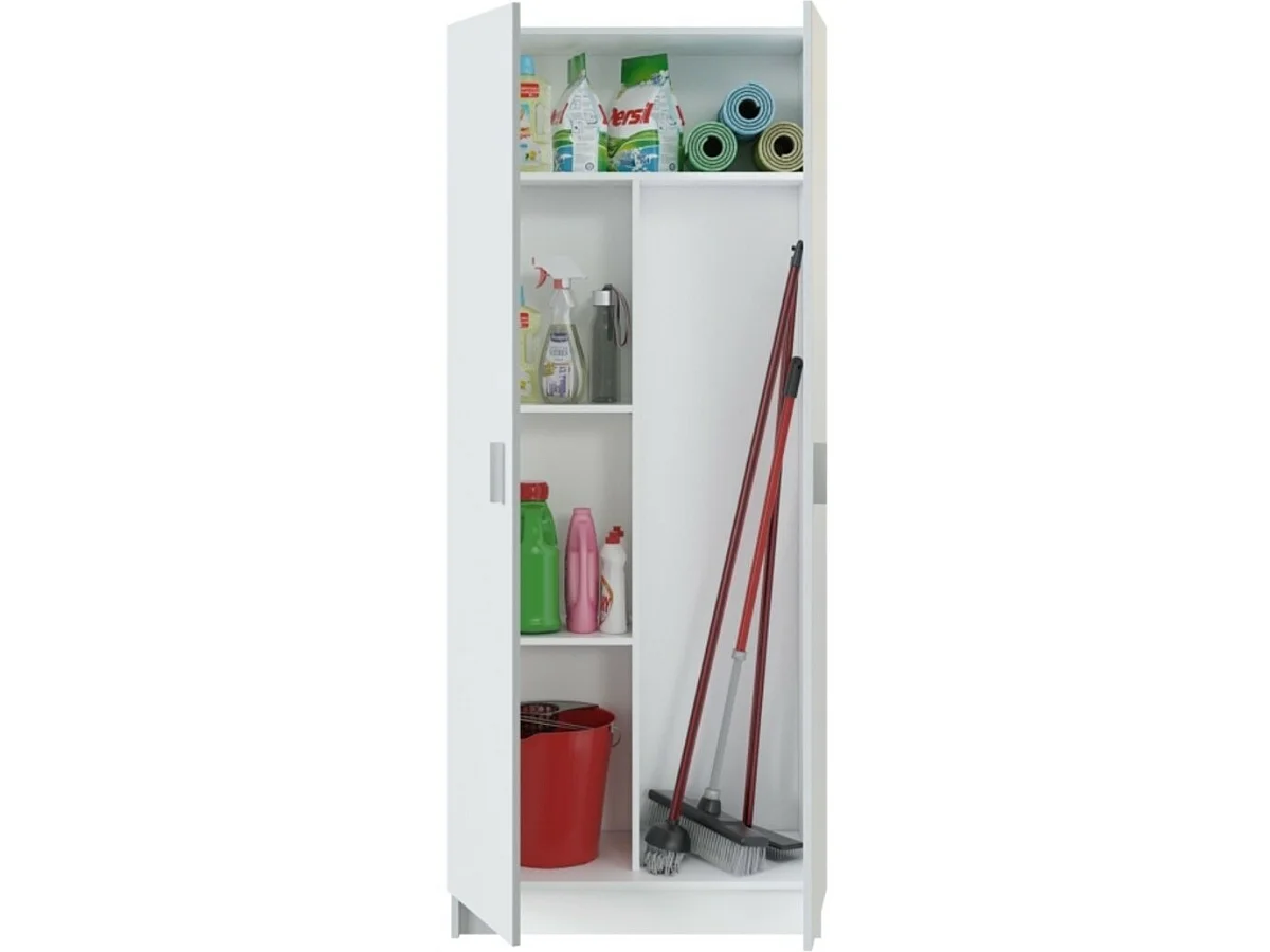 Armário multiusos 2 portas 3 zonas Blanco