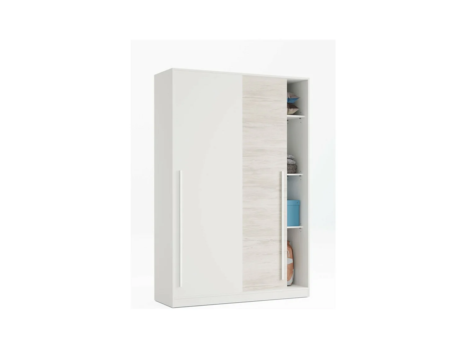 Armoire 2 Portes Coulissantes avec Penderie L120 x H200 cm